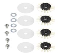 Cryfokt Professional 16pcs Round Brush Cover Washer Screw Kit for Silver Reed Knitting Machines - Perfect Replacement Parts for SK280 SK840 SK580 - Long Lasting Durability