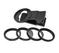 Cryfokt Professional 37mm Close Up Macro Lens Filter Set with 4 Levels of Magnification for Smartphone Photography Aluminum Alloy Filter Frame for Close Up Shots