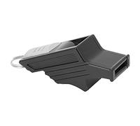 Cryfokt Professional Game Whistle with Strong Sound Penetration for Referees - Lightweight, Adjustable Lanyard, 43g, for Basketball and Football (Black Silver)