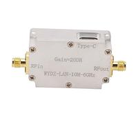 Cryfokt Professional Low Noise Amplifier with Connector SMA for FM Radio, LNA 10M 6GHz 20dB Gain High Flatness RF Amplifier, GPS Signal Booster, Type C Line DC5V Powered