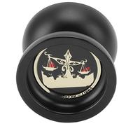 Cryfokt Professional Unresponsive Yoyo Ball for High Speed Rotation and Competitive Experience for 14 Above Years Old, Alloy, Black, Size 5.3x5.3x4.1cm