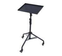 Cryfokt Projector Stand, Height Adjustable From 71 to 130cm with 180 Degree Tilt and Silent Swivel Wheels, Sturdy Alloy Tripod Base for Home Office Outdoor Projector Laptop Tablet