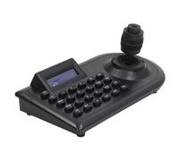 Cryfokt PTZ Camera Controller, 3D Joystick Keyboard with LCD Display for Long Range 1500m Transmission, D P AD Protocols, RS485 Interface, Security Conference System (UK Plug)
