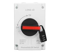 Cryfokt PV Solar Disconnect Switch IP66 32A 4P for RV Ship Off Grid Systems Durable PC Material
