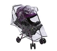 Cryfokt PVC Universal Baby Stroller Rain Cover Wind Shield Pram Accessory with Zipper Window Design, Non- Material, Durable Black Binding, Conveniently Foldable, Ideal for Baby Stroller or Pushchair