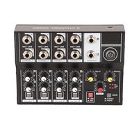 Cryfokt Q48 Portable 8-Channel Mixer Excellent Sound Quality Compact Design for Podcasting and Live Performances Durable Iron Material