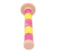 Cryfokt Quartz Sands Bird Stick Durable Adjustable Stand for Cockatiels 16x2.2cm Red and Yellow 1 Unit
