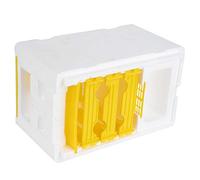 Cryfokt Queen Bee Mating Box Independent Feeding Lightweight Pollination Equipment for Beekeeping Group, Durable Foam Plastic Mini Breeding Box with Anti Escape Design, 9.4 X 5.9 X 6.5