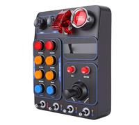 Cryfokt Racing Control Box with 30 Customizable Buttons and RGB Effects for Enthusiasts Suitable for PC Black 184x144x78.5mm