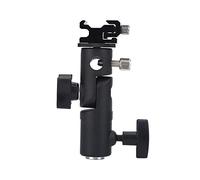 Cryfokt Racks, Black Aluminum Alloy E -Multi -Purpose Flash Mount Bracket for Installing The Reflective Umbrella Mount Flash Unit