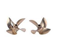 Cryfokt RC Boat Brass Propeller Set, 67mm Diameter, 1.7in Pitch | High durability, Optimized thrust design, Quick setup for replacements, Perfect for marine use