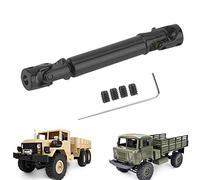Cryfokt RC Metal Drive Shaft High Strength Smooth Transmission for RC Crawler Car, Improve Performance, for Mini Military Truck (Black)