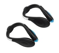 Cryfokt Rechargeable LED Shoes Clamp Lights with Real Time Charging Indicator for Running Cycling Walking Activities 1 Pair (Blue)
