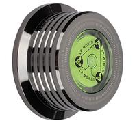 Cryfokt Record Weight Stablizer, Record Turntable Clamp High Accuracy Aluminium Alloy High Stability Realistic Sound for Player (Glossy Black)