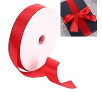 Cryfokt Red Gift Ribbon 49yd, 1.5in Wide Polyester Craft Ribbon