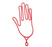 Cryfokt Red Plastic Gloves Stretcher with Clip - 2pcs for Preserving Shape and Drying During Outdoor Activities
