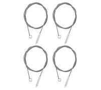 Cryfokt Refrigerator Scrub Brush Flexible Water Dredging Tool for Kitchen Bathroom, 4Pcs Long Drain Hole Dredging Tools for Sink Bathtub Refrigerator Drains, Nylon Stainless Steel 155cm