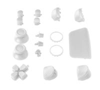 Cryfokt Replacement Button Set, Personalized ABS Full Buttons Kit for Controller, Durable and Comfortable Design, Compatible with Gamepad (White)