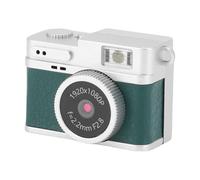 Cryfokt Retro Digital Camera 1080P FHD Lightweight Keychain Camera with Flash Light for Travel Learning Compact Digital, Portable Small Memory Card for Outdoor Photography (Green)