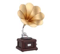 Cryfokt Retro Phonograph Decoration, Sturdy Retro Gramophone Decoration for the Library