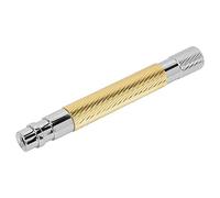 Cryfokt Reusable Barber Straight Vane/Wing Barber Straight Vane/Wing / / Razor Handle Washable Anti Slip Zinc Alloy Safety / (Gold)