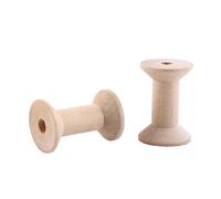 Cryfokt Rinse, Empty Wire, Wire Cord Rope Roll Wood Rinse, 10 Pcs Wooden Empty for Jewelry