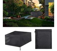 Cryfokt Robust Anti-Aging Dust Cover Made of Oxford Fabric for Tables and Chairs, Protects Against Sun and Dust in The Garden, Easy Installation (123 * 123 * 74)