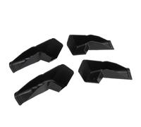 Cryfokt RV Gutter Spouts, 4 Piece Extended Design Prevents Water Damage Fit RV Rain Gutter Spouts, Black ABS with Set for Most RVs