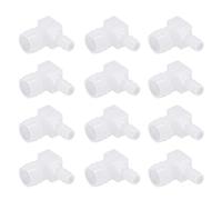 Cryfokt Scratch Resistant 90 Degree Right Angle Barbed Fitting for Pharmaceutical Use 12 X Plastic Hose Barb Fitting (10 * 20MM)