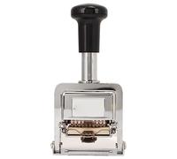 Cryfokt Self Inking Number Stamp 10 Digit with Handle Design for and Accounting Durable Zinc Alloy