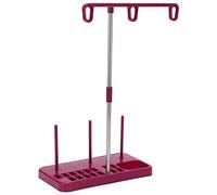 Cryfokt Sewing Machine Thread Stand Purple Durable Detachable Construction for Household Embroidery, Quilting, and Sewing Plastic Stainless Steel Material