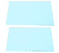 Cryfokt Sheet Protector Matte Translucent Clear Cover for Easy Writing 30 Holes A4 Size 20Pcs for Notebook, Report Durable PP Plastic (Light Green)