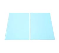 Cryfokt Sheet Protector Matte Translucent Clear Cover for Easy Writing 30 Holes A4 Size 20Pcs for Notebook, Report Durable PP Plastic (Light Green)