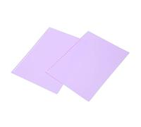 Cryfokt Sheet Protector Matte Translucent Clear Cover for Easy Writing 30 Holes A4 Size 20Pcs for Notebook, Report Durable PP Plastic (Purple)