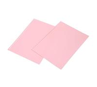 Cryfokt Sheet Protector Matte Translucent Clear Cover for Easy Writing 30 Holes A4 Size 20Pcs for Notebook, Report Durable PP Plastic (Pink)