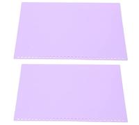 Cryfokt Sheet Protector Matte Translucent Clear Cover for Easy Writing 30 Holes A4 Size 20Pcs for Notebook, Report Durable PP Plastic (Purple)