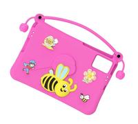 Cryfokt Shockproof Tablet Case with Bee-shaped Stand, Washable EVA Foam Cover for, 11-inch Tablets, Ideal for Watching Movies and Reading Hands-Free (Rosy)