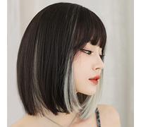 Cryfokt Short Bob Wig, Heat Resistant Synthetic Fiber (33cm / 13in) | Breathable mesh, fluffy and soft, stylish design