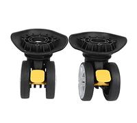 Cryfokt Silent Brake Wheel for Luggage Cases, Universal Replacement Wheels, Heavy-Duty and Practical, Black, 2 Pack