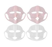 Cryfokt Silicone Face Holder Reusable Silicone Face Wrap for Sheet Masks Prevent From Sliding and Falling Off Bedroom Bathroom 4pcs