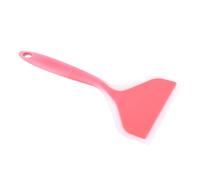 Cryfokt Silicone Non-Stick Wide Turner Spatula for Cake Steak Pizza Kitchen Cooking - Orange - 10.2x4.7in, 1 Piece (orange handle)