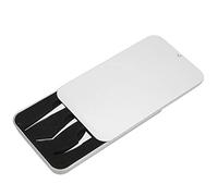 Cryfokt Silver Mirror Dolphin-Shaped Eyelash Tweezers High Closure Grafting Tool for Eyelash Artists 3Pcs