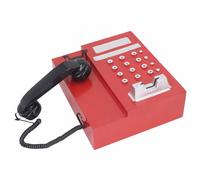 Cryfokt Simulation Retro Telephone Model, Innovative Antique Home Decoration, Birthday, Business, Family and Friends (Red)