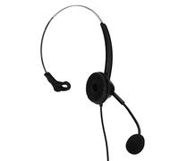 Cryfokt Single Ear Headset Light Adjustable Volume Monaural Headphones for Call Center Professionals Black 1 Piece