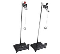 Cryfokt Single Swing Physics Experiment Metal Pendulum Ball Demonstration Tool, 2PCS Vibration Experiment Equipment with Stable Base for Laboratory Research