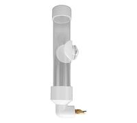 Cryfokt Small Animal Water Bottle Large Capacity Leakproof Transparent Water Feeder Dispenser for Rabbit Hamster Drinker Bottle Internal Installation (White)