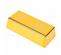 Cryfokt Small Gold Bar Replica, Decorative ABS Plastic Bullion Prop for