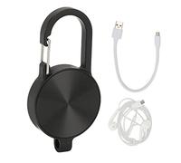 Cryfokt Small Voice Recorder, HD Noise Reduction Voice Activated Keychain Recorder with MP3 Playback for Meeting Class (32GB)
