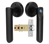 Cryfokt Smart Fingerprint Door Lock, USB Biometric Keyless Entry Lever with Semiconductor Active Fingerprint Recognition for Home Safety Easy Installation on Left or Right Handed Doors