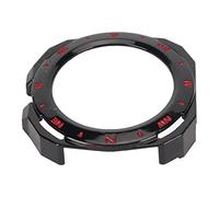 Cryfokt Smart Watch PC Bumper Case Hard Shockproof Impact Resistant Protective Frame for Cyber, for Men and Women, Suitable for Office Work and Holiday Party, PC Material (Black Red)